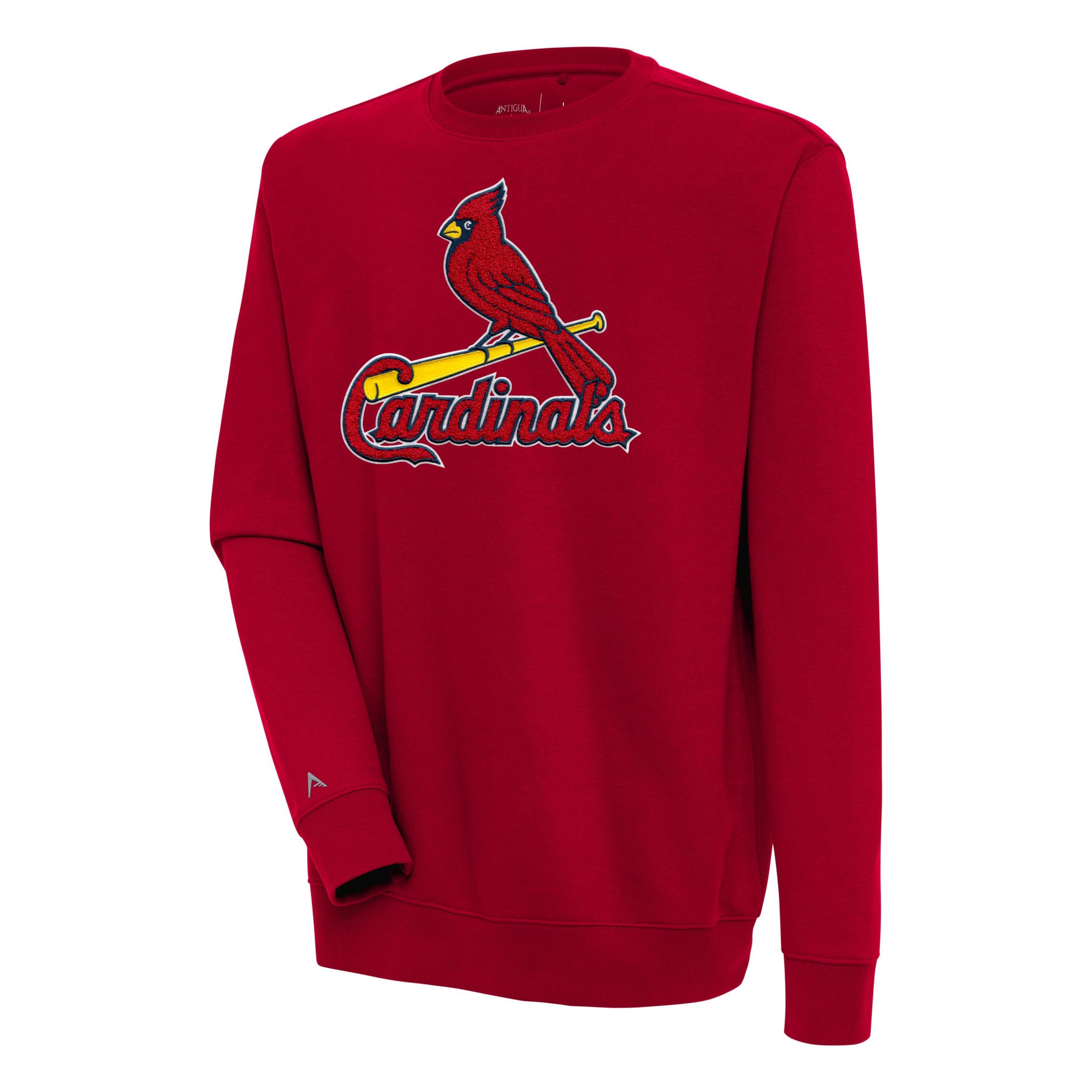 St. Louis Cardinals Antigua MLB St Louis Cardinals (Chenille) Mens Victory Crew