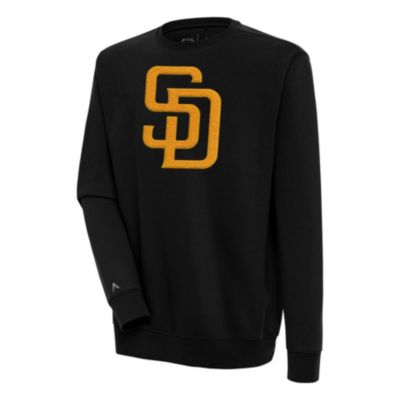 Antigua Men's MLB San Diego Padres Victory Crewneck Chenille Pullover Sweatshirt