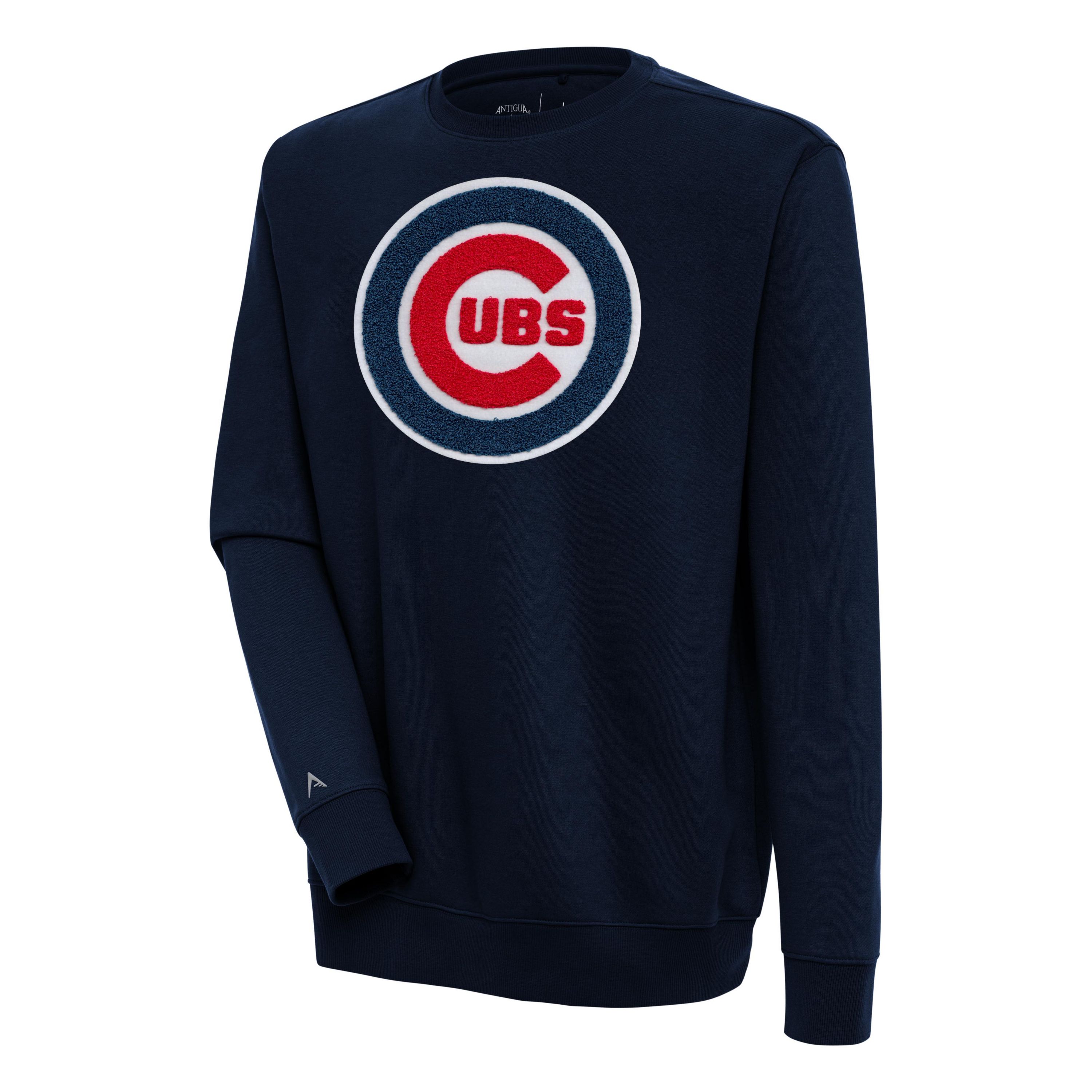 Antigua MLB Chicago Cubs (Chenille) Mens Victory Crew