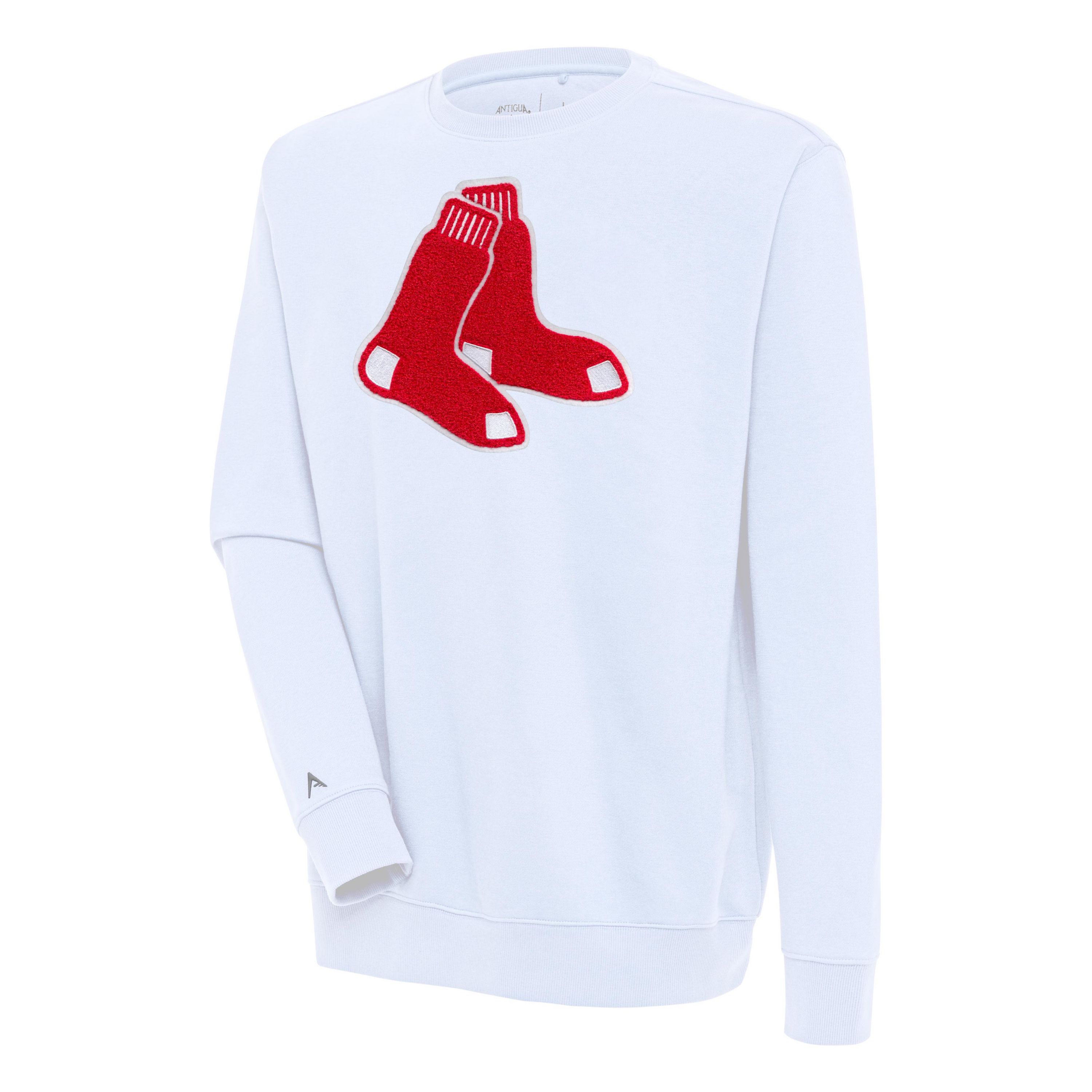 Antigua MLB Boston Red Sox (Chenille) Mens Victory Crew