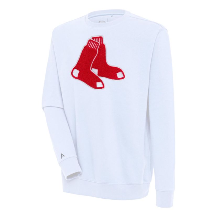 Antigua MLB Boston Red Sox (Chenille) Mens Victory Crew