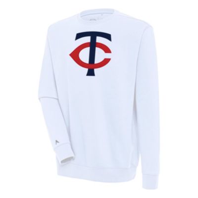 Antigua Men's MLB Minnesota Twins Victory Pullover Sweatshirt, White, 3XL