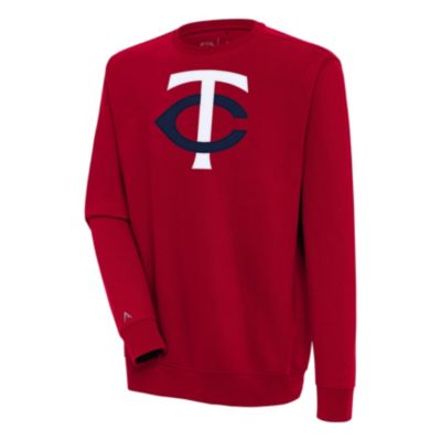 Antigua Men's MLB Minnesota Twins Victory Pullover Sweatshirt, Red, 2XL