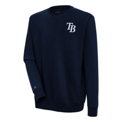 Antigua Men's MLB Tampa Bay Rays Victory Pullover Sweatshirt, Navy Blue, Medium