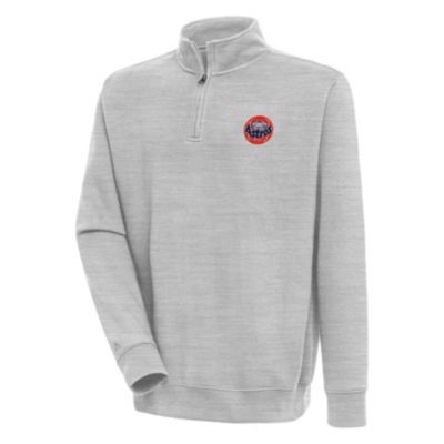 Antigua MLB Houston Astros Men's Victory 1/4 Zip Mock Pullover