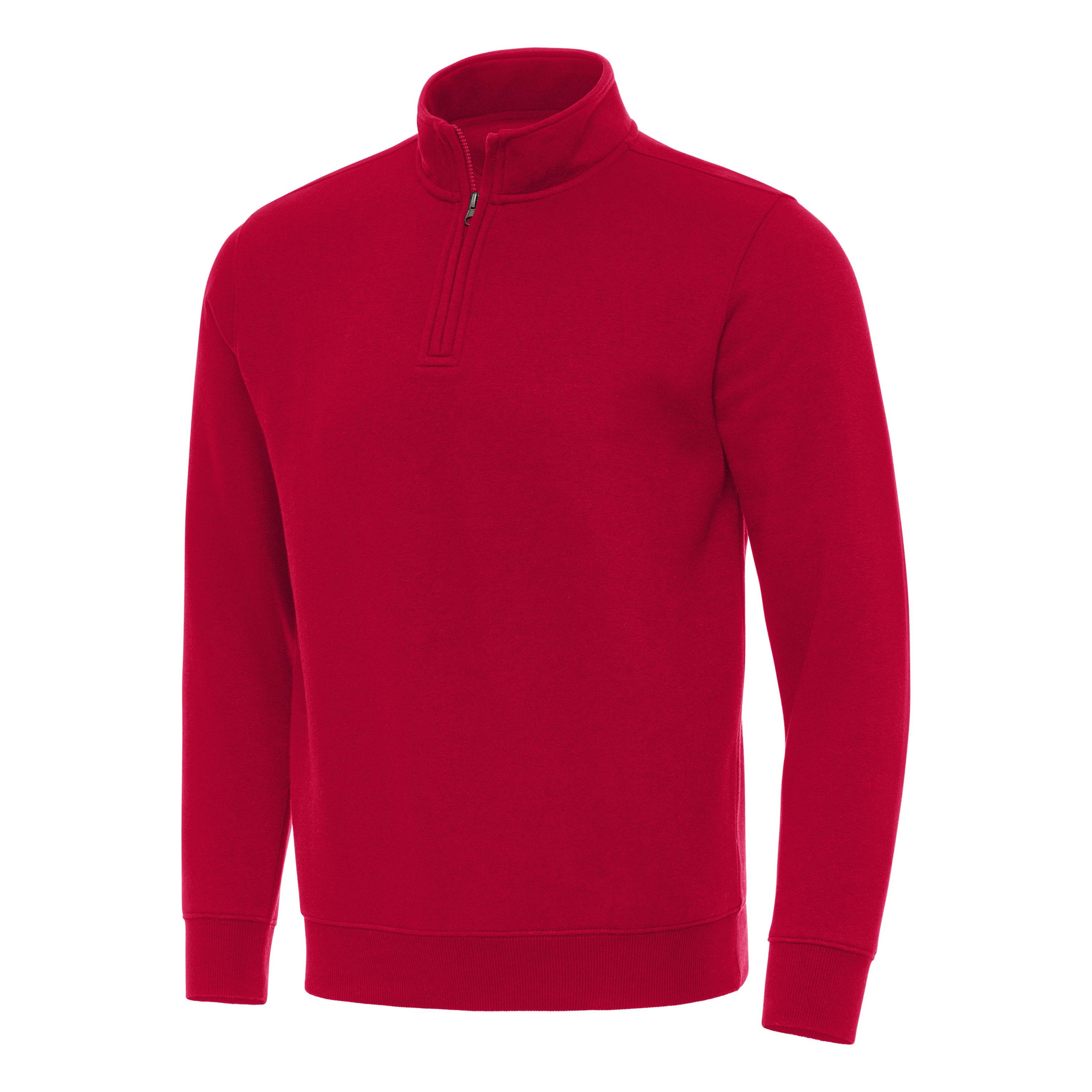 Antigua BLANK Mens Victory 1/4 Zip Mock Pullover