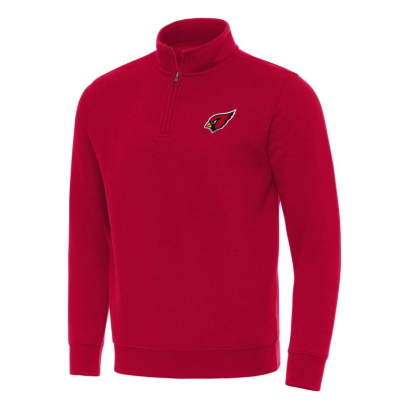 Antigua NFL Arizona Cardinals Mens Victory 1/4 Zip Mock Pullover