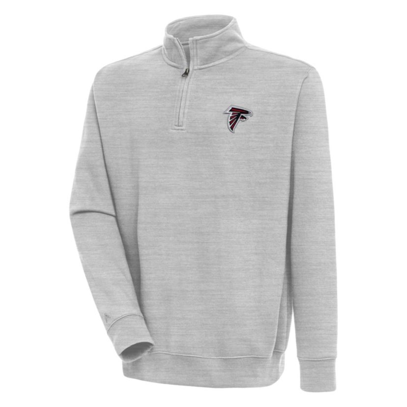 Antigua NFL Atlanta Falcons Mens Victory 1/4 Zip Mock Pullover