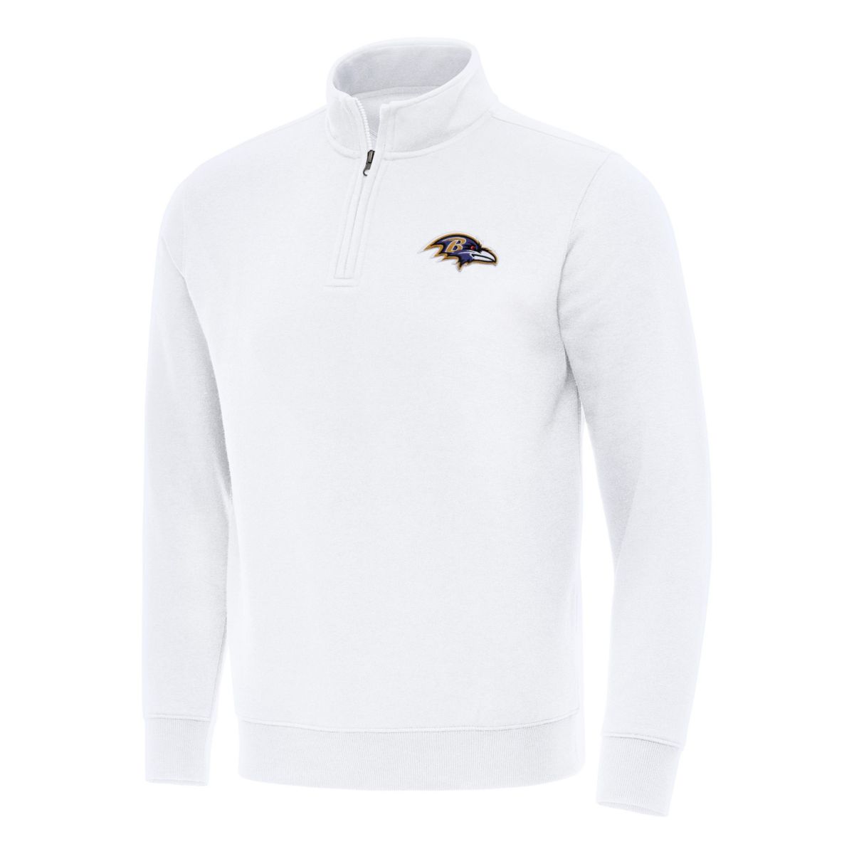 Antigua NFL Baltimore Ravens Mens Victory 1/4 Zip Mock Pullover