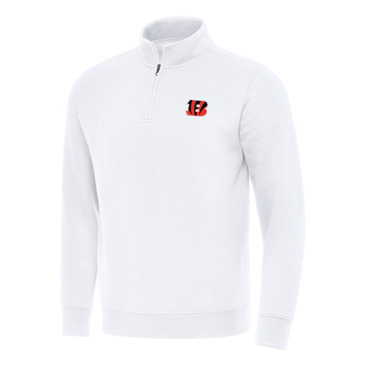 Antigua NFL Cincinnati Bengals Mens Victory 1/4 Zip Mock Pullover