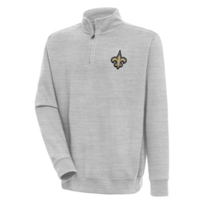 Antigua NFL New Orleans Saints Men's Victory 1/4 Zip Mock Pullover