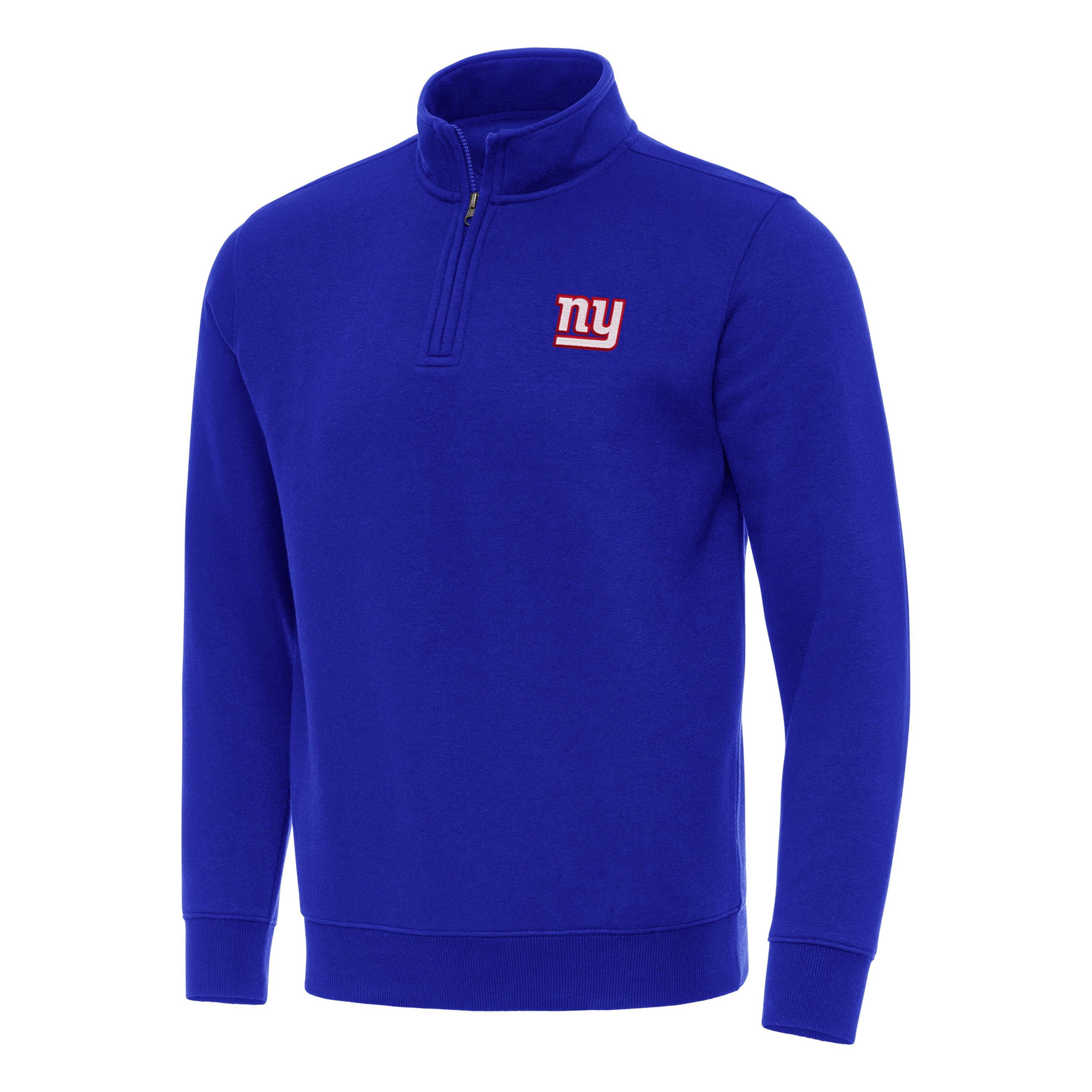Antigua NFL New York Giants Mens Victory 1/4 Zip Mock Pullover