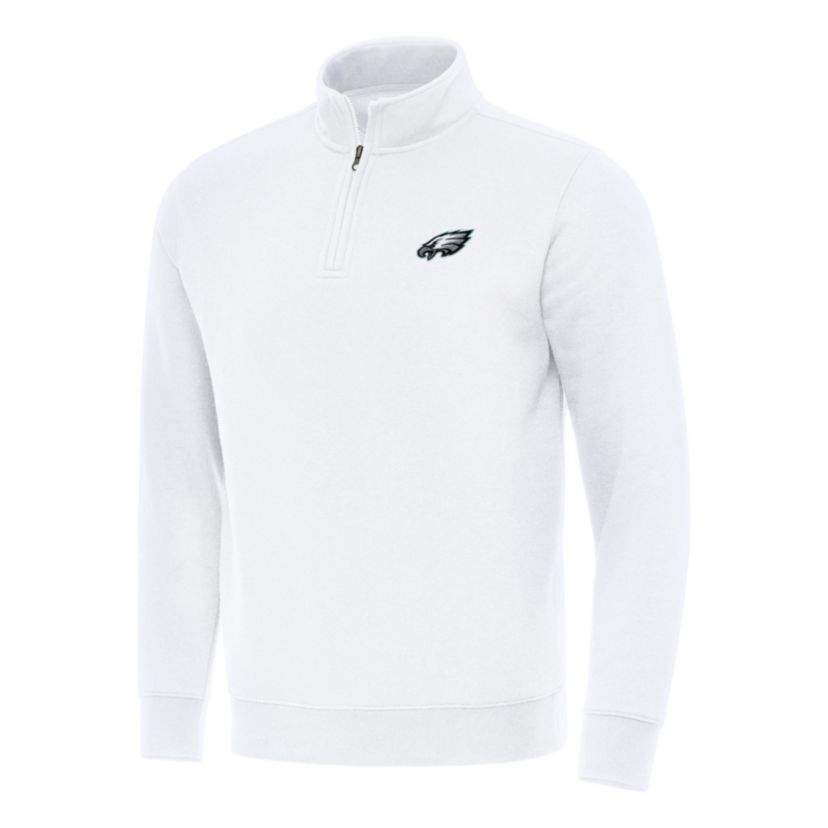 Antigua NFL Philadelphia Eagles Mens Victory 1/4 Zip Mock Pullover