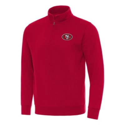Antigua NFL San Francisco 49ers Men's Victory 1/4 Zip Mock Pullover