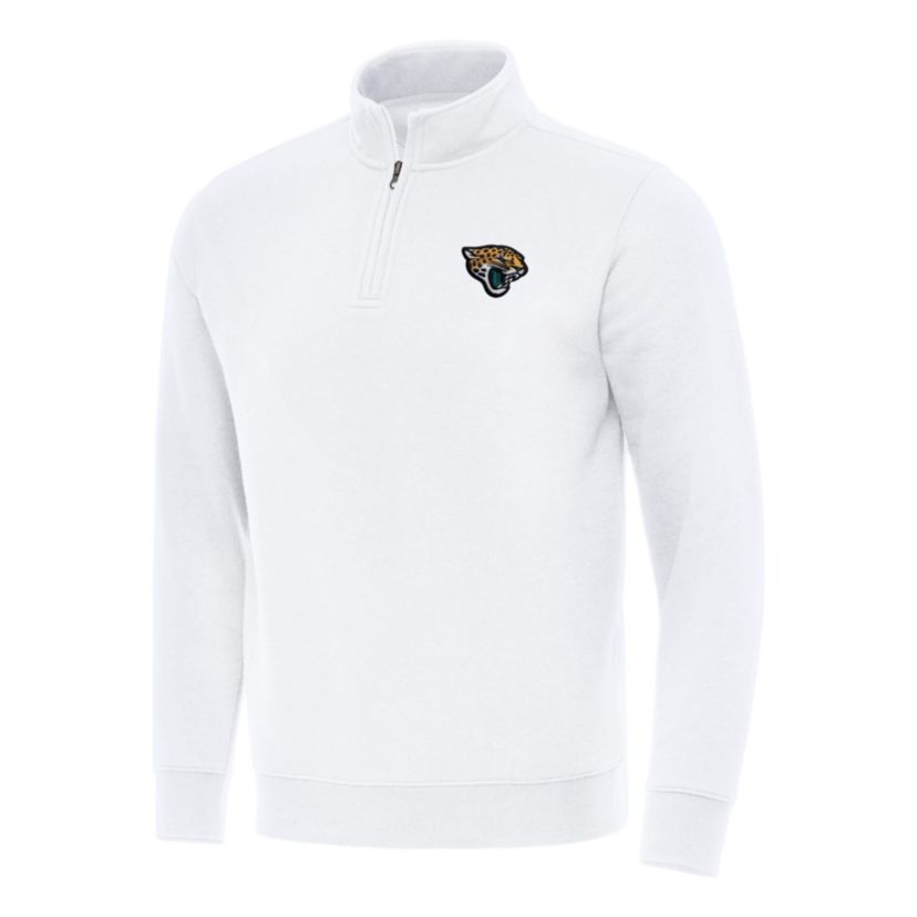 Antigua NFL Jacksonville Jaguars Mens Victory 1/4 Zip Mock Pullover