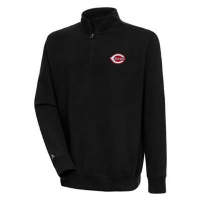 Antigua Men's MLB Cincinnati Reds Victory Quarter-Zip Pullover Top
