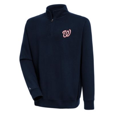 Antigua Men's MLB Washington Nationals Victory Quarter-Zip Pullover Top