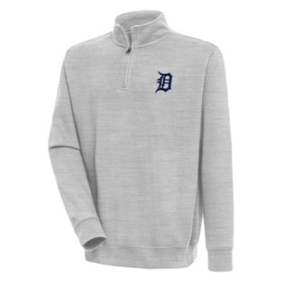 Antigua Men's MLB Detroit Tigers Victory Quarter-Zip Pullover Top