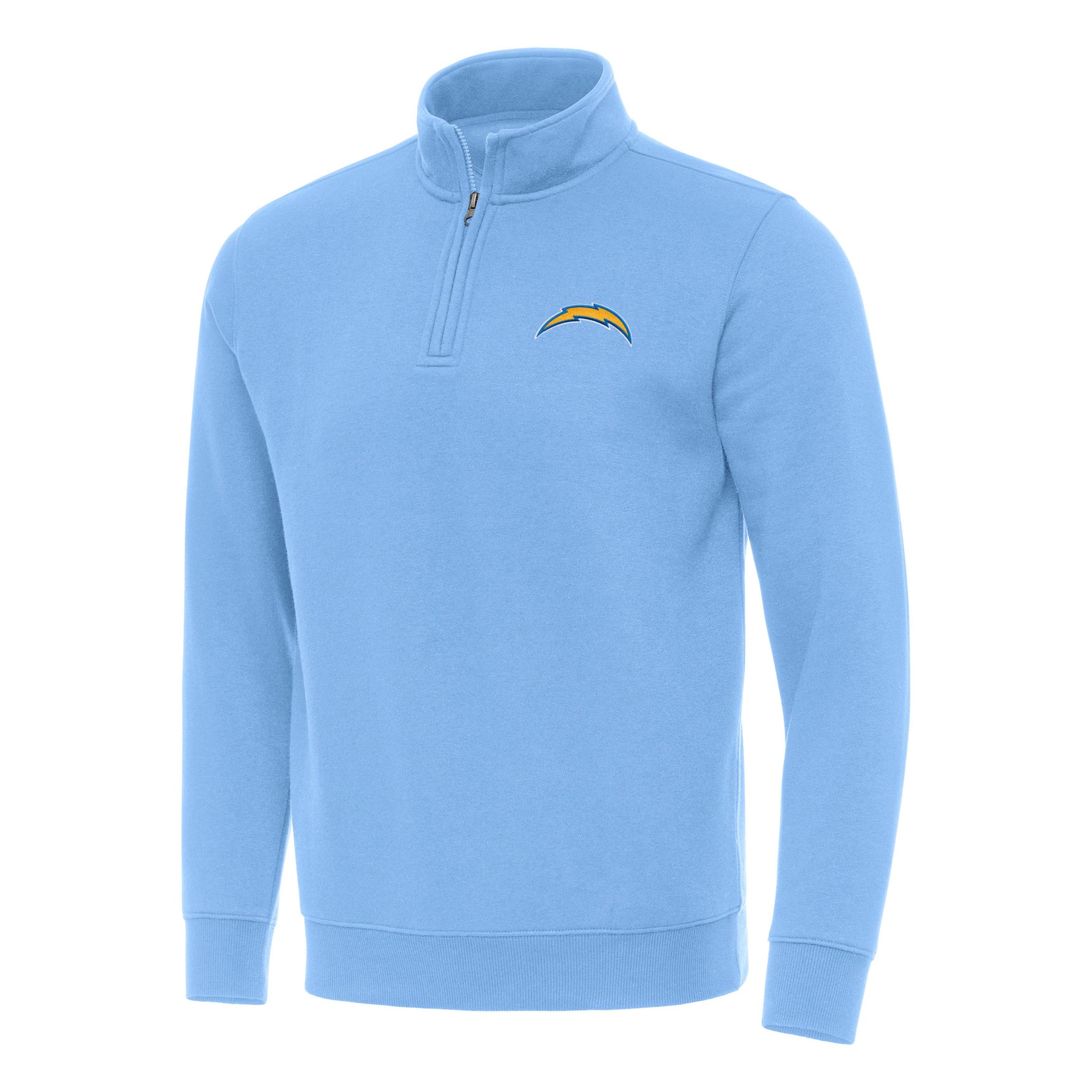 Antigua NFL Los Angeles Chargers Mens Victory 1/4 Zip Mock Pullover
