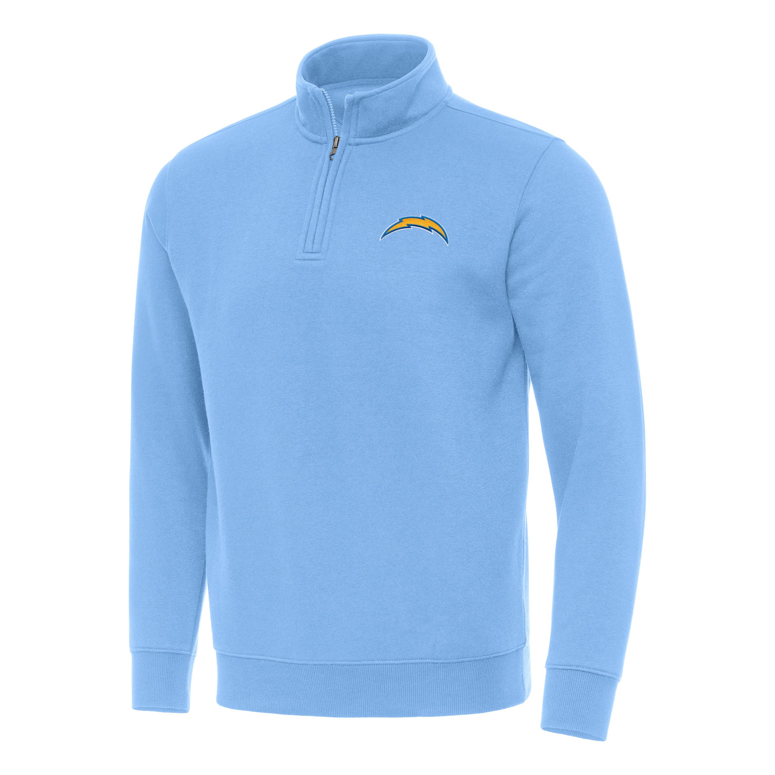 Antigua NFL Los Angeles Chargers Mens Victory 1/4 Zip Mock Pullover