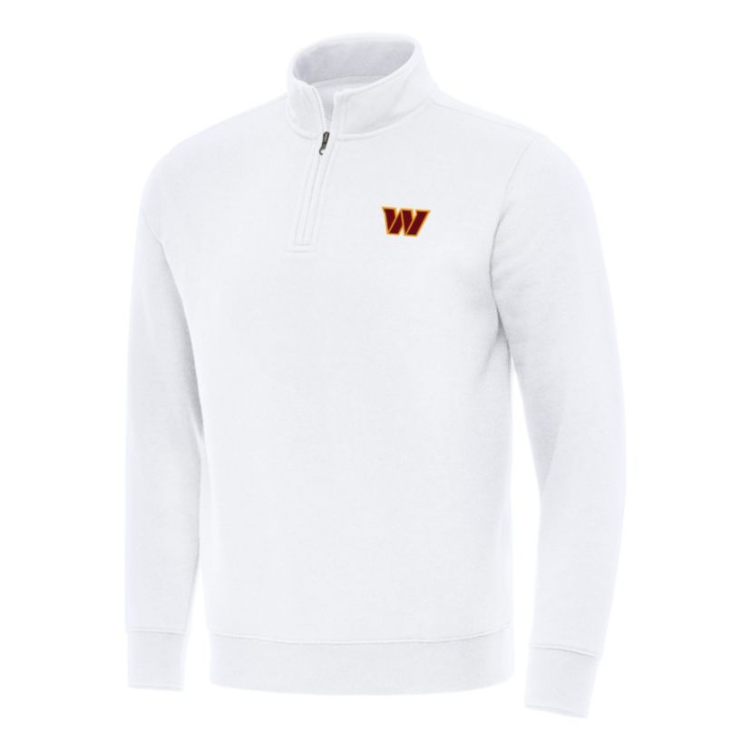 Antigua NFL Washington Commanders Mens Victory 1/4 Zip Mock Pullover