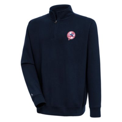 Antigua MLB New York Yankees Men's Victory 1/4 Zip Mock Pullover