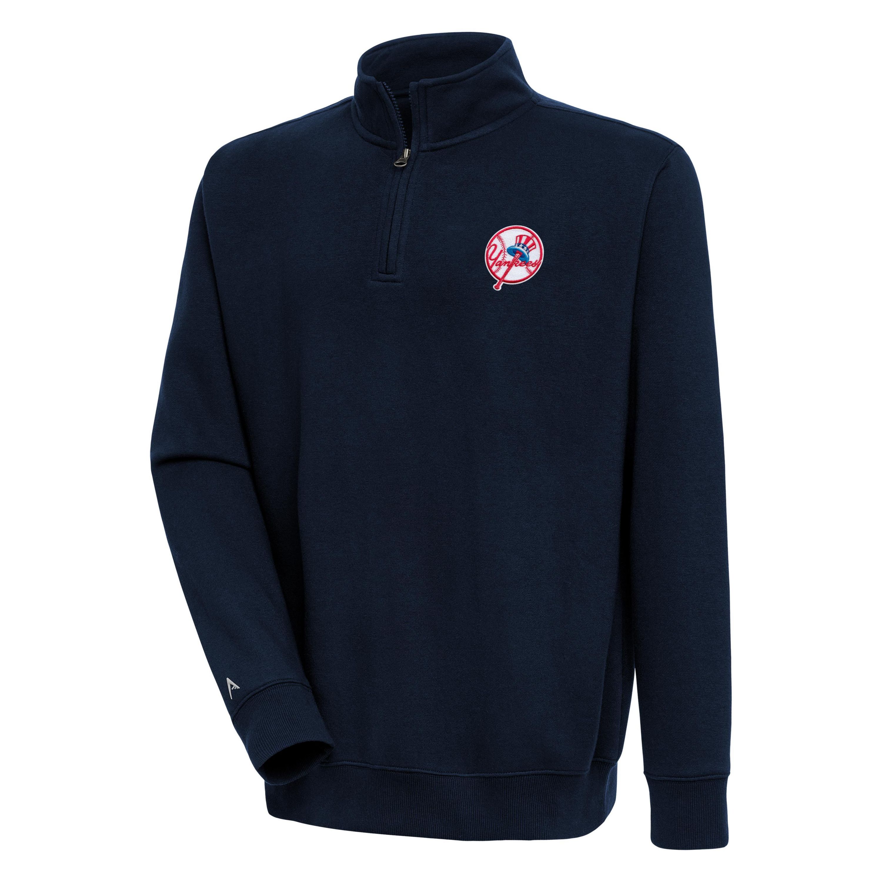 MLB New York Yankees Mens Victory 1/4 Zip Mock Pullover