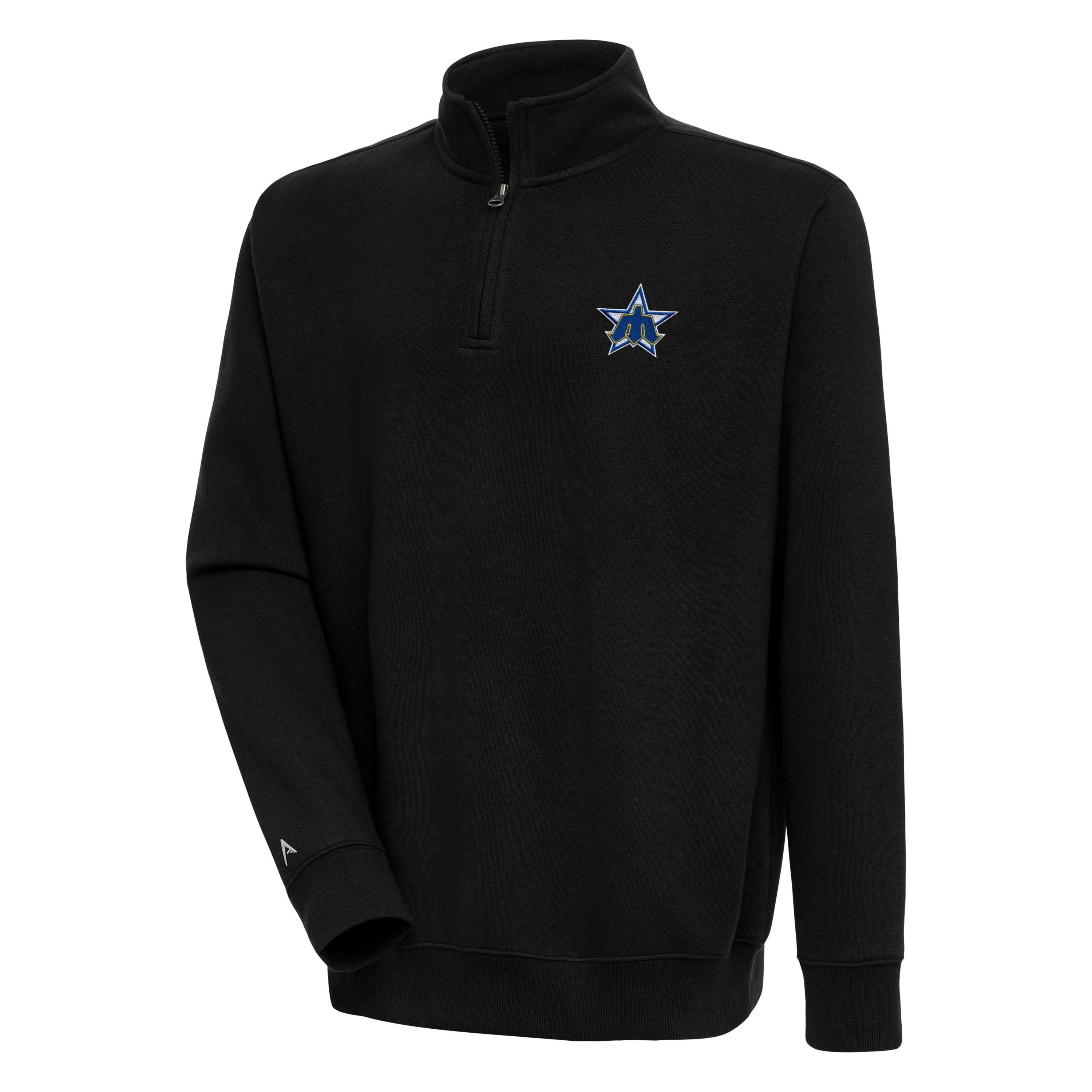 MLB Seattle Mariners Mens Victory 1/4 Zip Mock Pullover