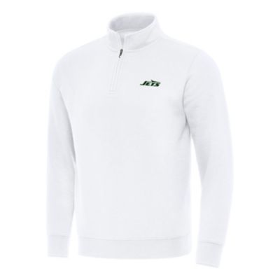 Antigua NFL New York Jets Men's Victory 1/4 Zip Mock Pullover