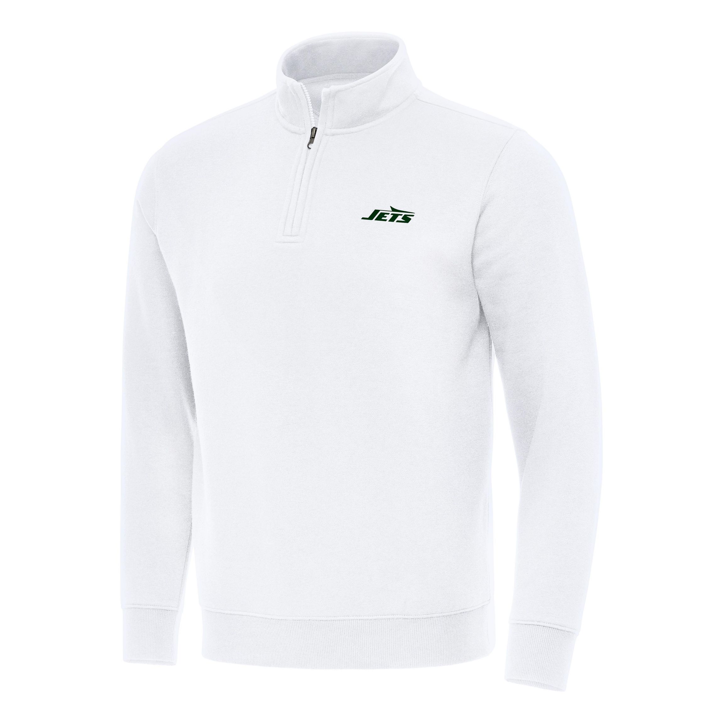 Antigua NFL New York Jets Mens Victory 1/4 Zip Mock Pullover