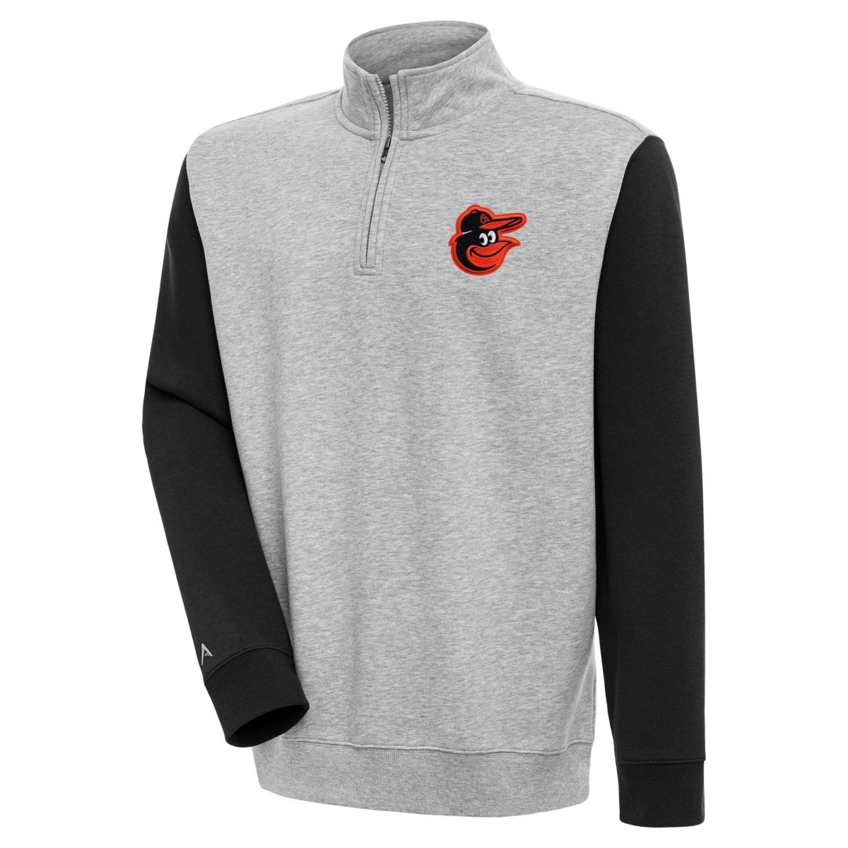 MLB Baltimore Orioles Victory Colorblock Quarter-Zip Pullover Top