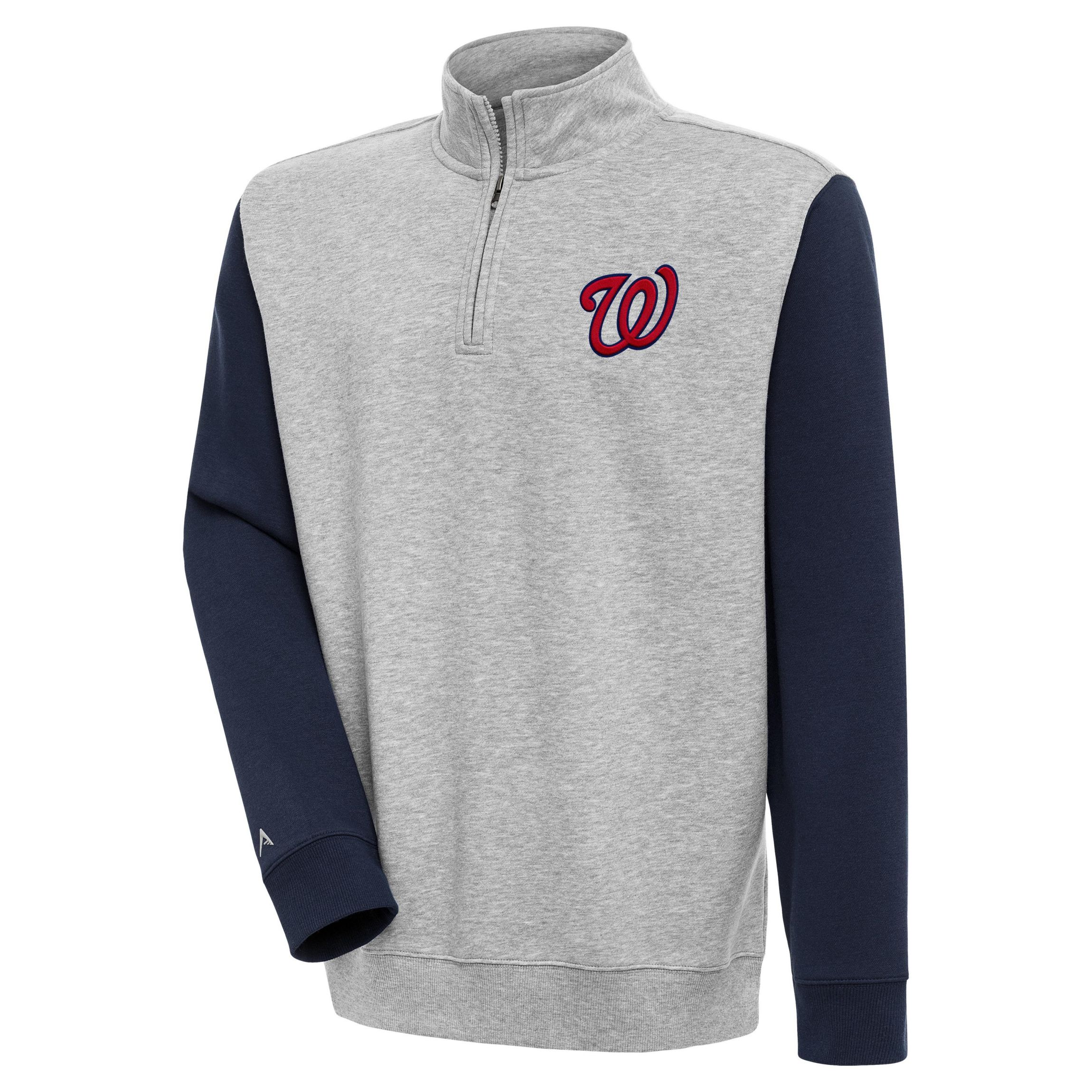 MLB Washington Nationals Victory Colorblock Quarter-Zip Pullover Top