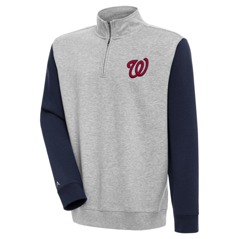 MLB Washington Nationals Victory Colorblock Quarter-Zip Pullover Top