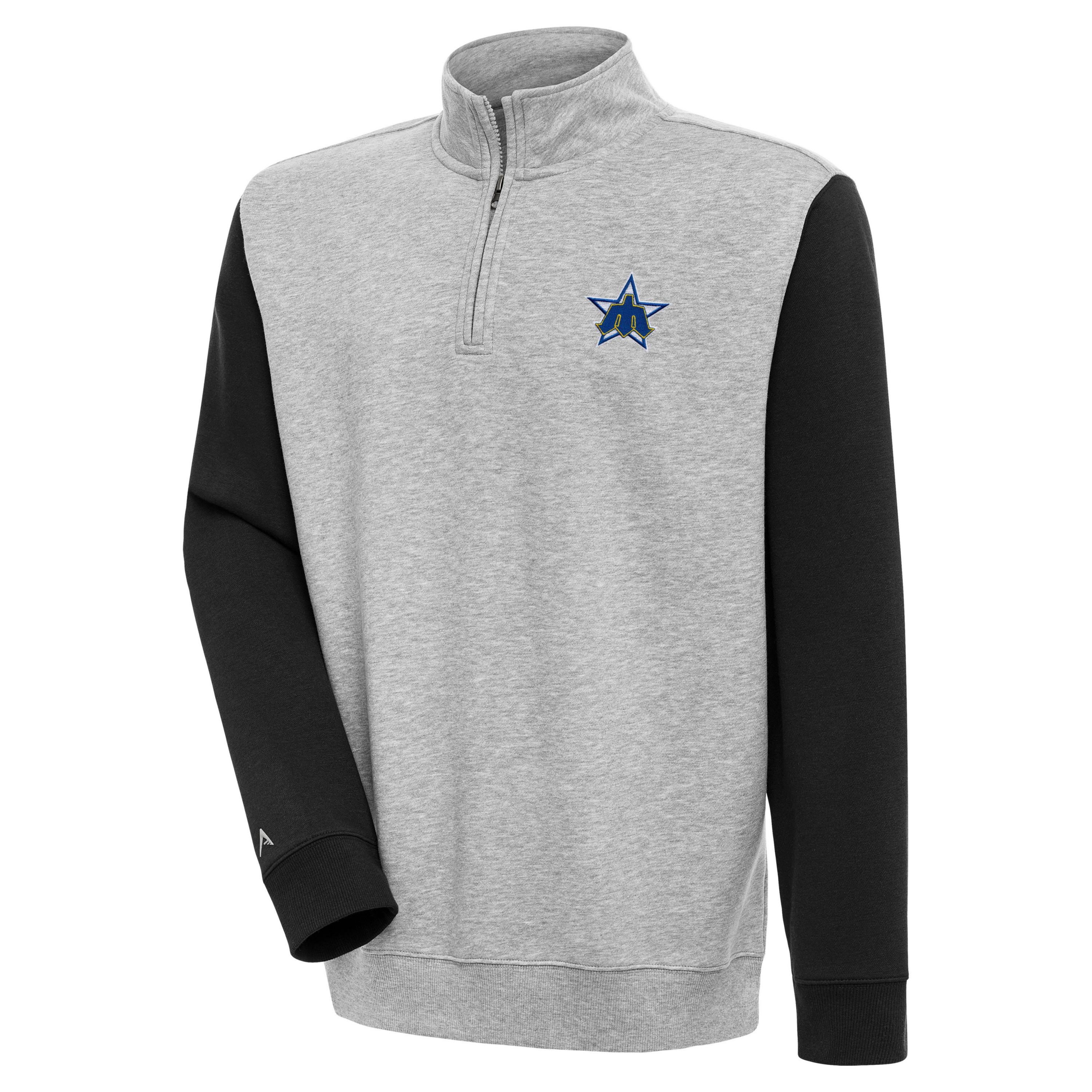 MLB Seattle Mariners Mens Victory CB 1/4 Zip Mock Pullover