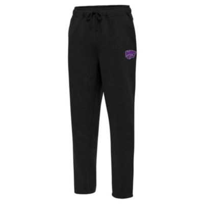 Antigua Men's NCAA Heather Kansas State Wildcats Victory Sweatpants, Black, XL