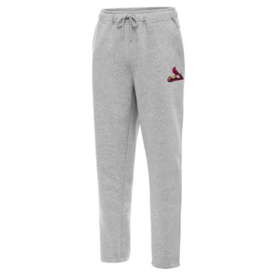 Antigua Men's MLB St. Louis Cardinals Victory Jogger Pants, Gray, 3XL