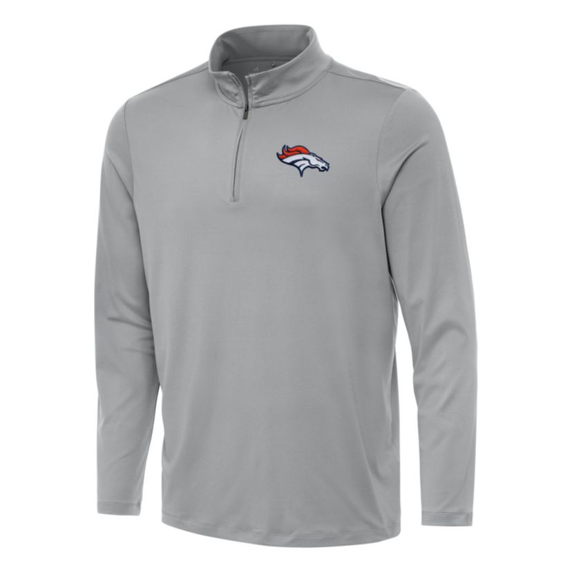 Antigua NFL Denver Broncos Mens Reprocess 1/4 Zip Pullover