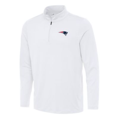 Antigua NFL New England Patriots Men's Reprocess 1/4 Zip Pullover, White, 3XL -  0198658790845