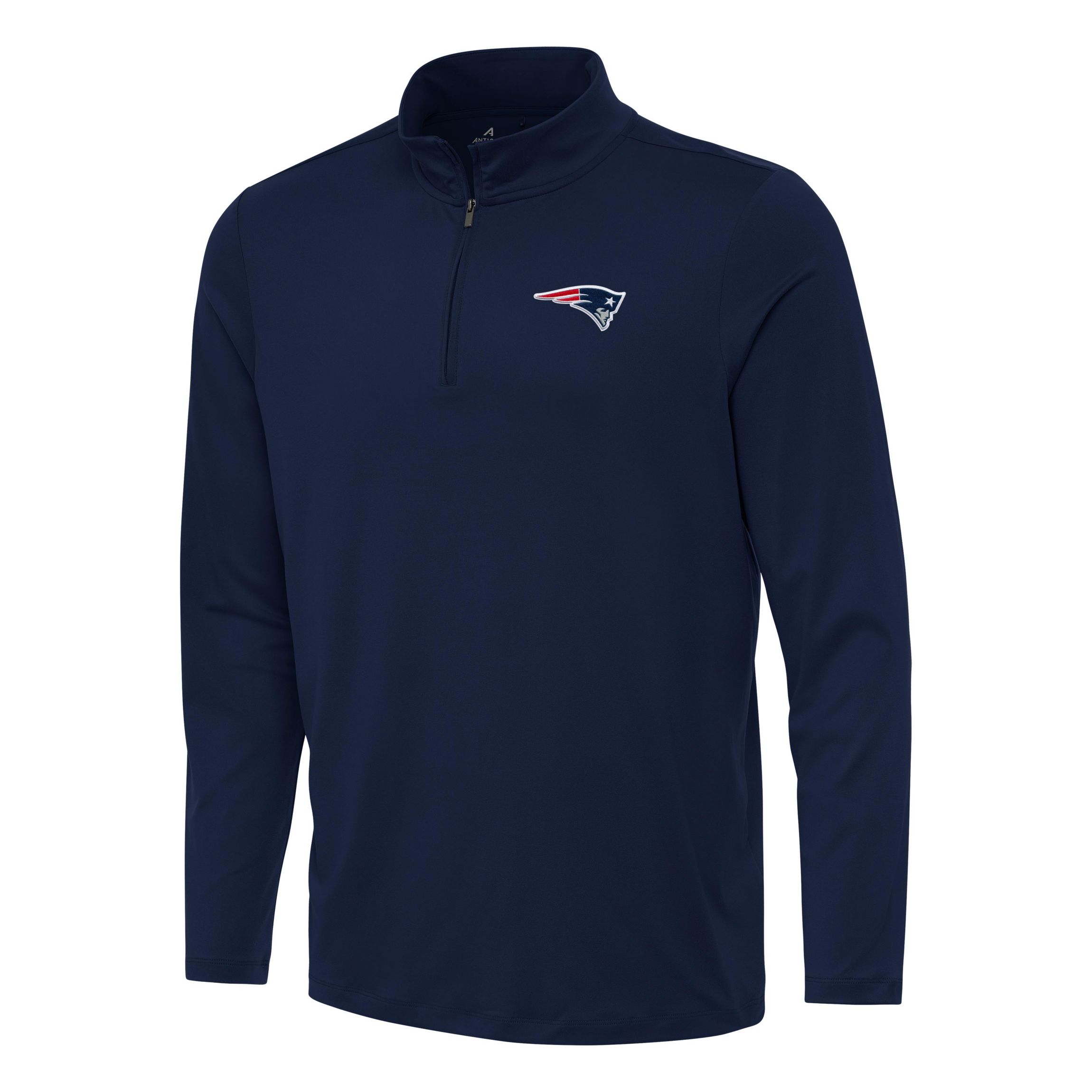 Antigua NFL New England Patriots Mens Reprocess 1/4 Zip Pullover