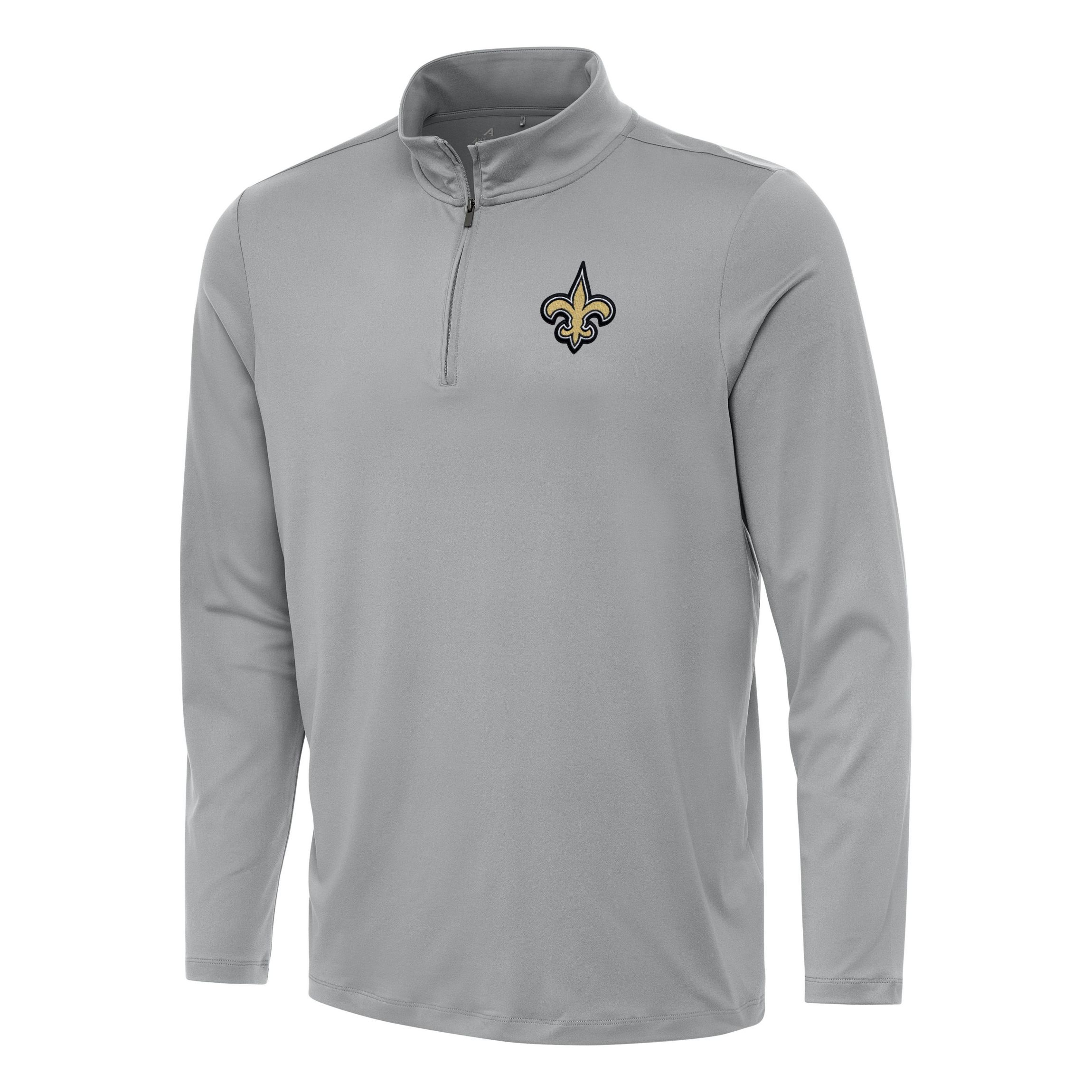 Antigua NFL New Orleans Saints Mens Reprocess 1/4 Zip Pullover