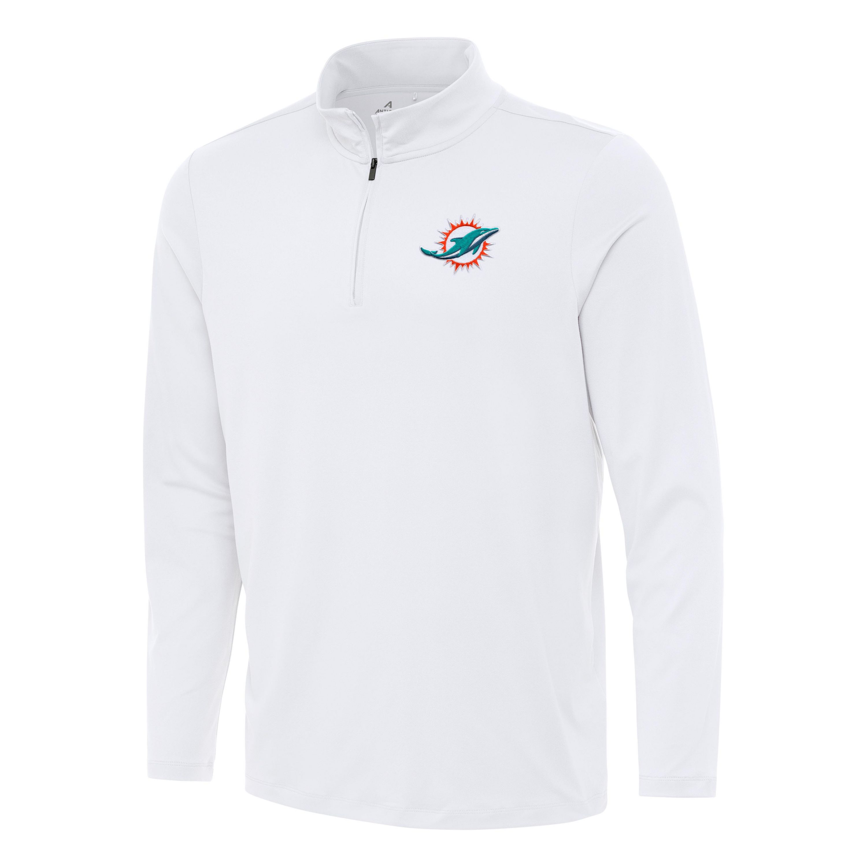 Antigua NFL Miami Dolphins Mens Reprocess 1/4 Zip Pullover