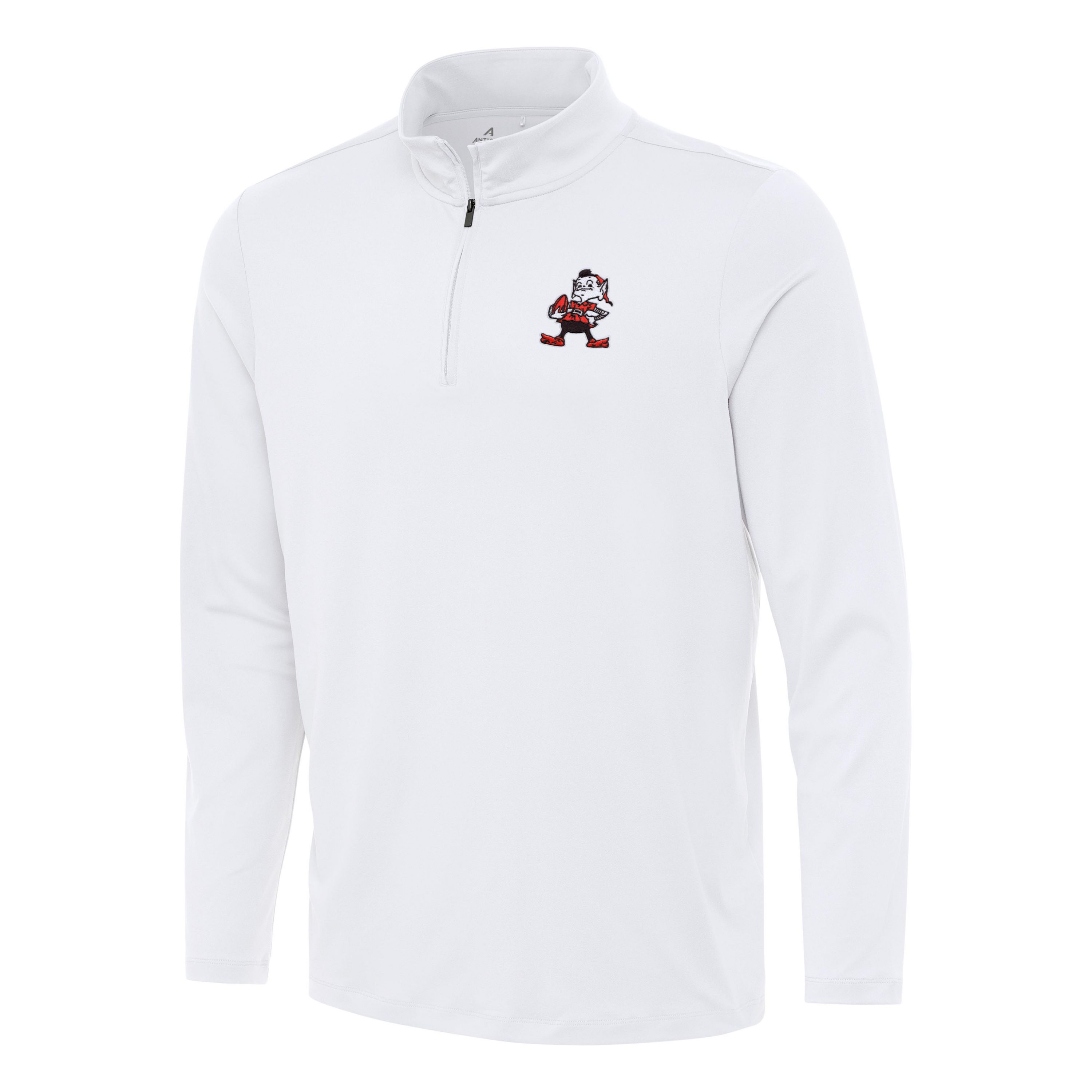 Antigua NFL Cleveland Browns Mens Reprocess 1/4 Zip Pullover