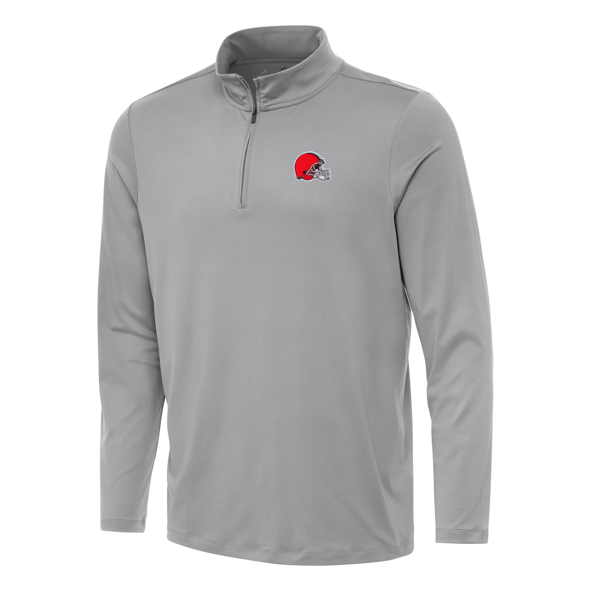 Antigua NFL Cleveland Browns Mens Reprocess 1/4 Zip Pullover