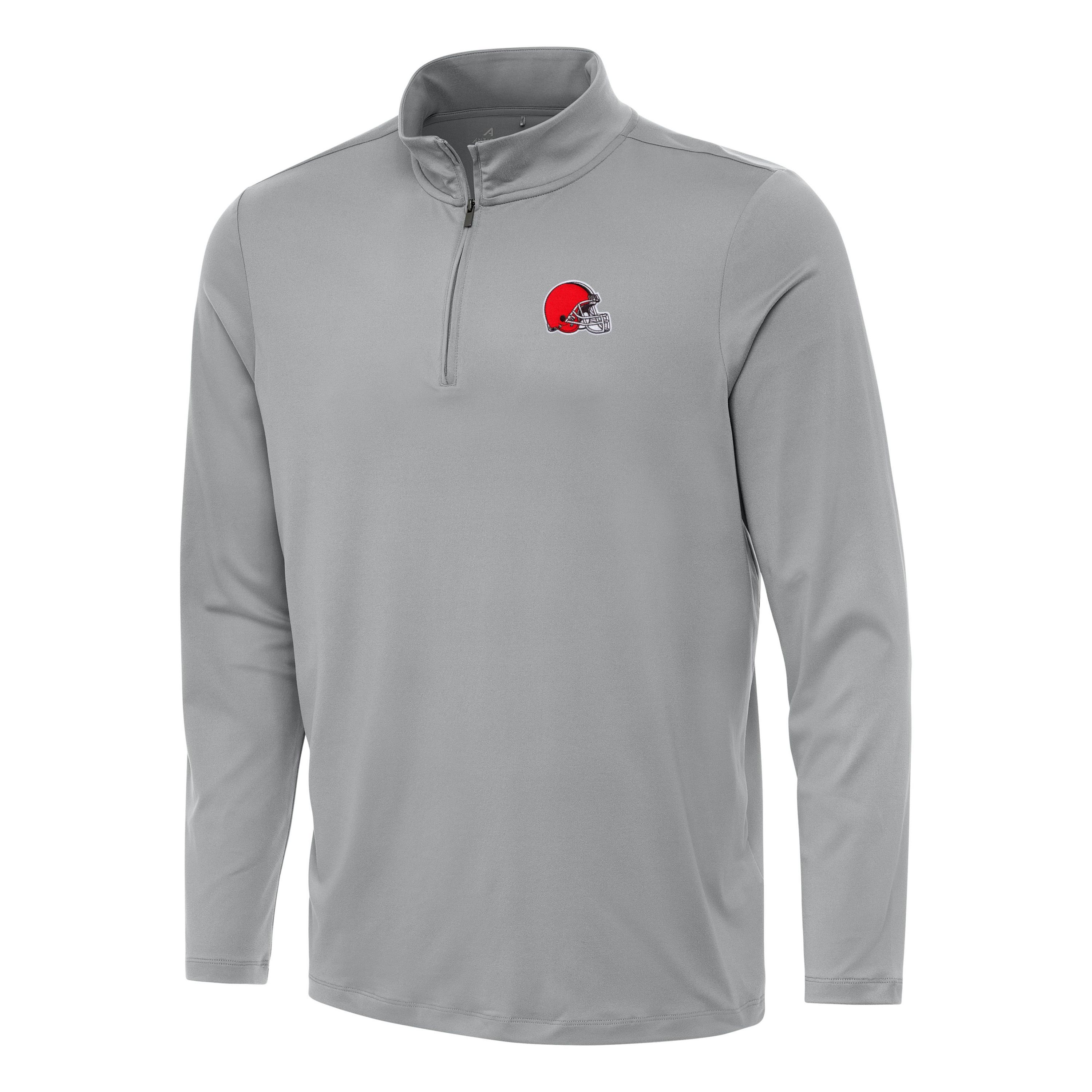 Antigua NFL Cleveland Browns Mens Reprocess 1/4 Zip Pullover