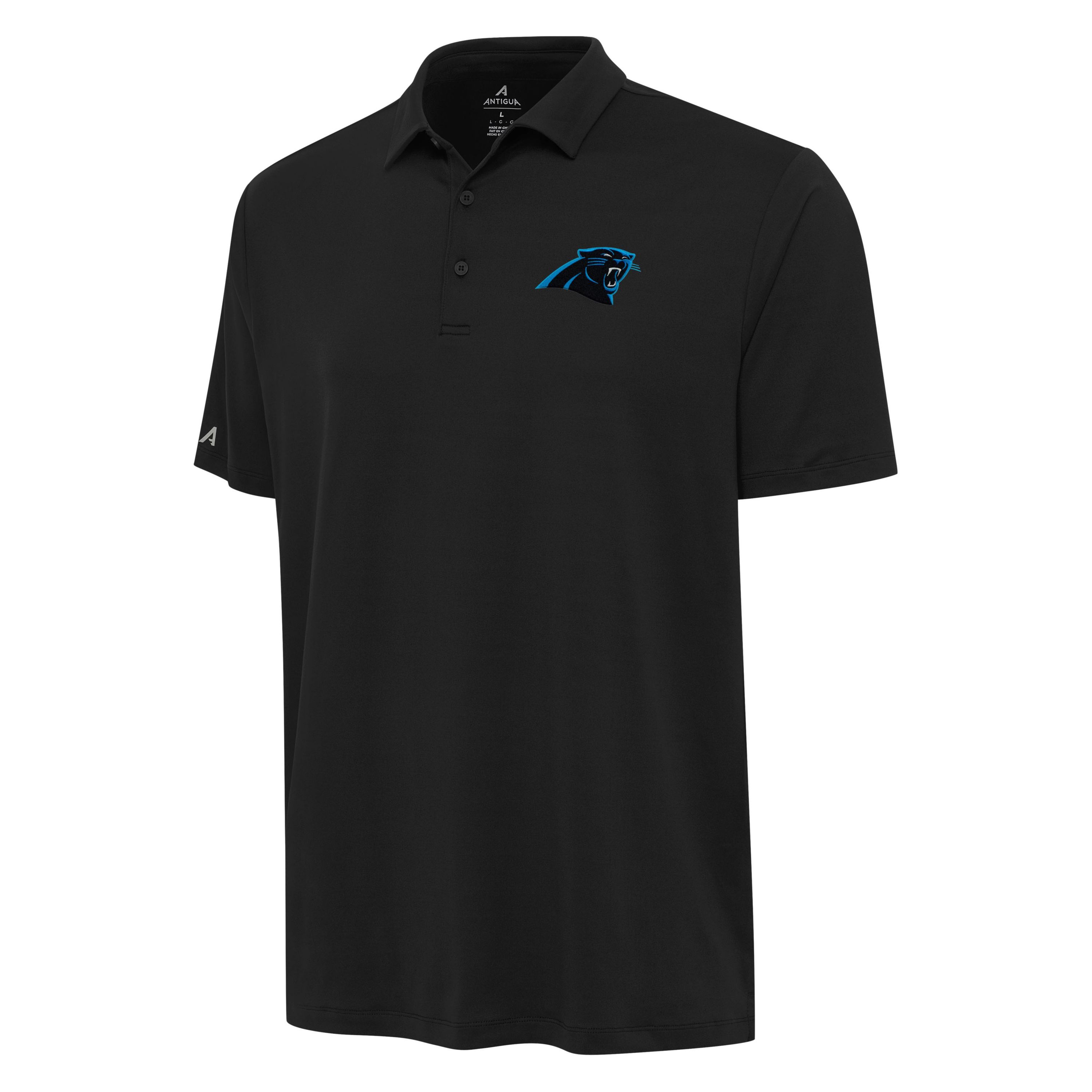 Antigua NFL Carolina Panthers Mens Reprocess Polo
