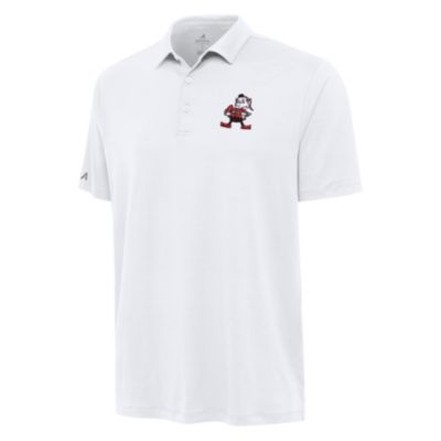 Antigua NFL Cleveland Browns Men's Reprocess Polo, White, 3XL