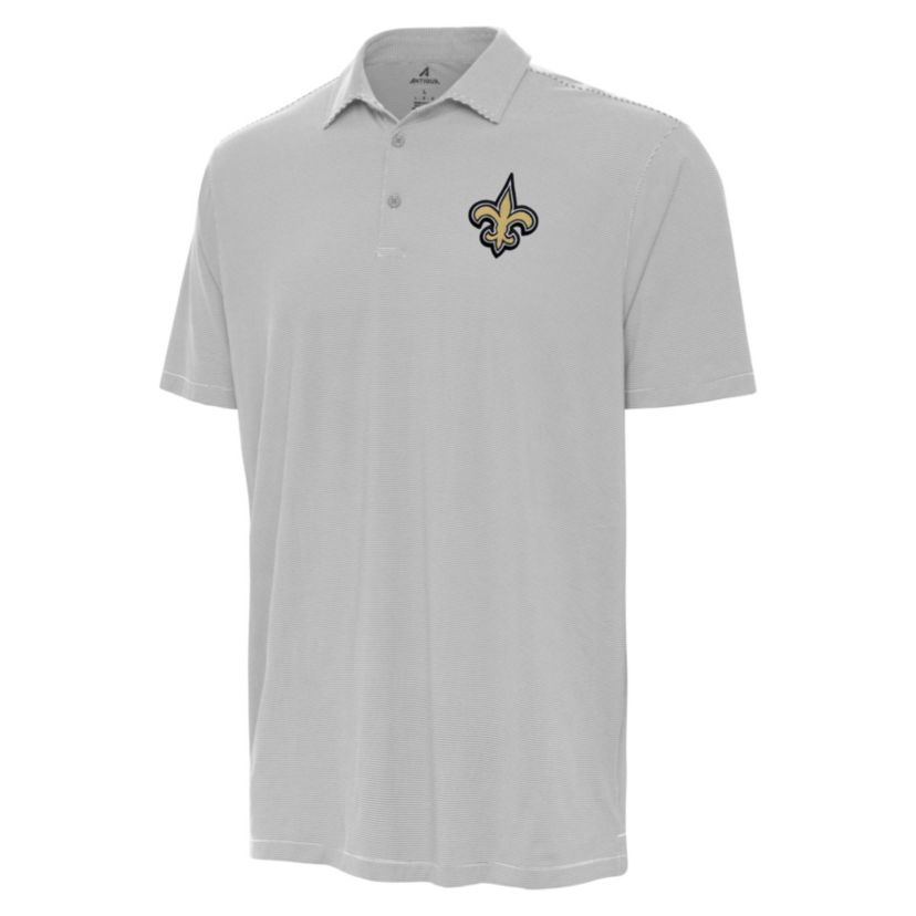 Antigua NFL New Orleans Saints Mens Twine Polo