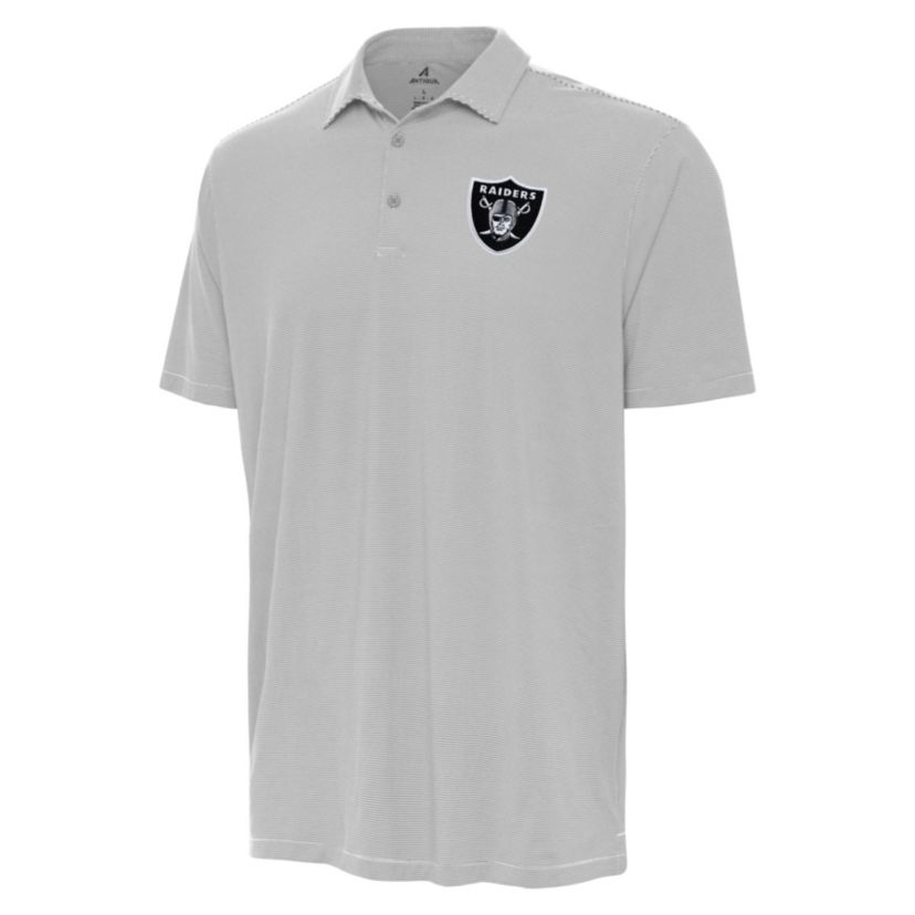 Antigua NFL Las Vegas Raiders  Mens Twine Polo
