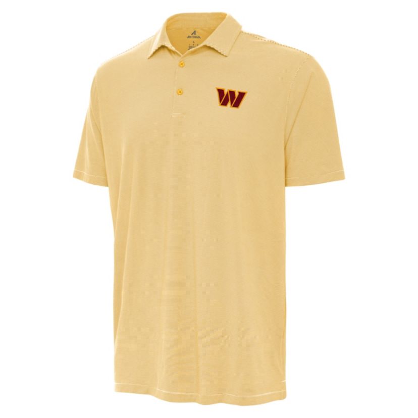 Antigua NFL Washington Commanders Mens Twine Polo