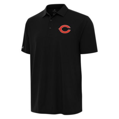Antigua NFL Chicago Bears Men's Era Polo, Black, Large